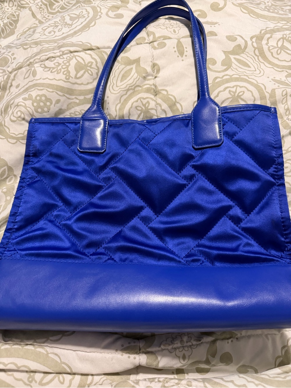 Kurt Geiger London Blue Quilted Eagle Tote Bag - Picture 4 of 5